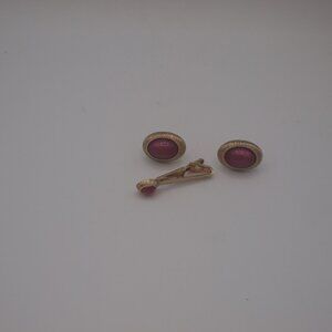 Vintage Men's Cufflinks & Tie Bar